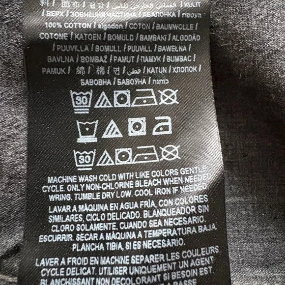 Guess Men's Short Sleeve Button-Down Shirt with P.U leather detail - Picture 10 of 10